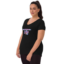 Load image into Gallery viewer, Lovehearts Women’s Recycled V-Neck T-Shirt
